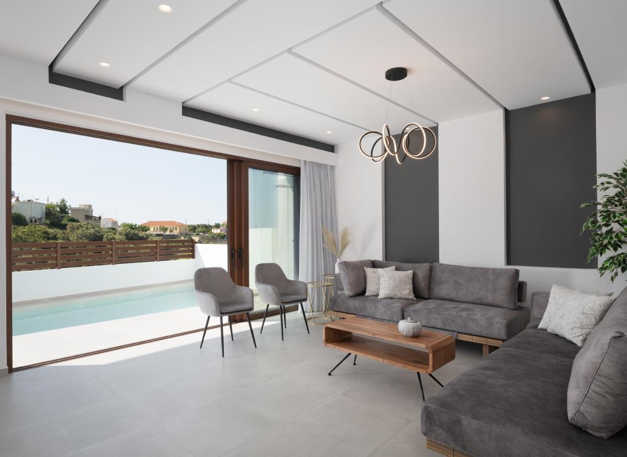 O-Cyanea Villa With Heated Pool Kournas Ngoại thất bức ảnh